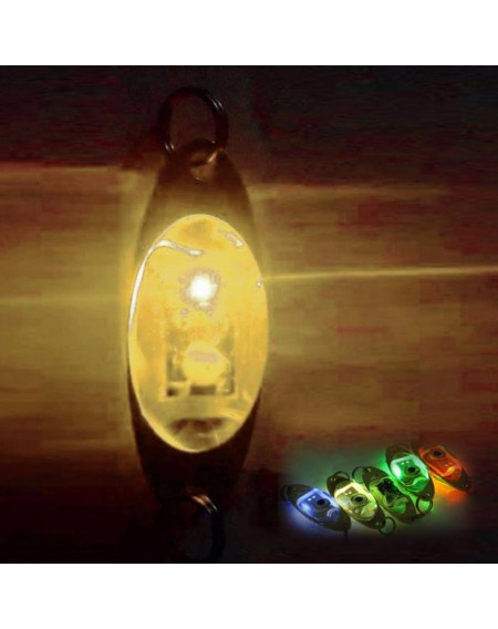 Metal LED Deep Drop Fish Collector Underwater Eye Fish Attractor Lure Light Flashing Lamp Shine Fishing Tools